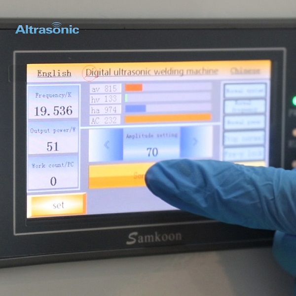 réglage des paramètres de la machine de soudage plastique à ultrasons