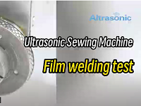 Test de soudure de tissu de machine à coudre par ultrasons