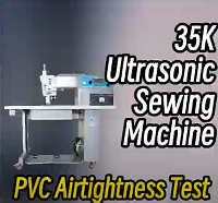 Test d'étanchéité à l'air en PVC pour machine à coudre à ultrasons 35kHz